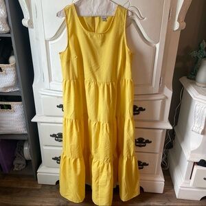 Like new size large yellow dress